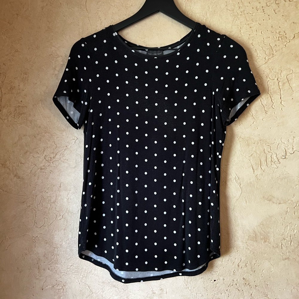 Black Polka Dot Top